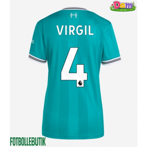 Liverpool Virgil van Dijk #4 Tredje Tröja Kvinnor 2025-26 Kortärmad